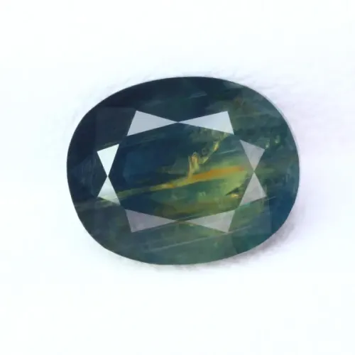 Untreated Parti Sapphire - 2.71ct blue-green sapphire